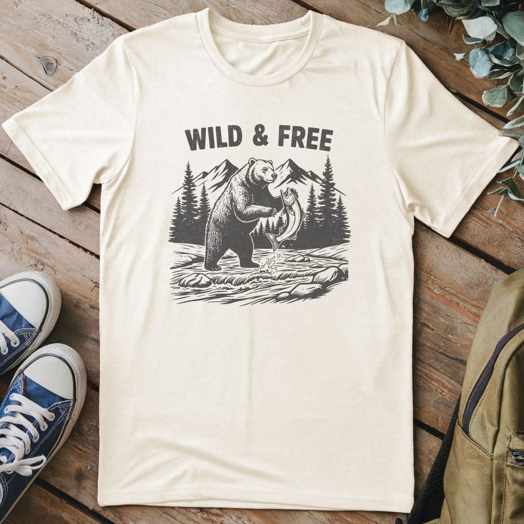 T-Shirt Natural / S Bear's River Feast T-Shirt