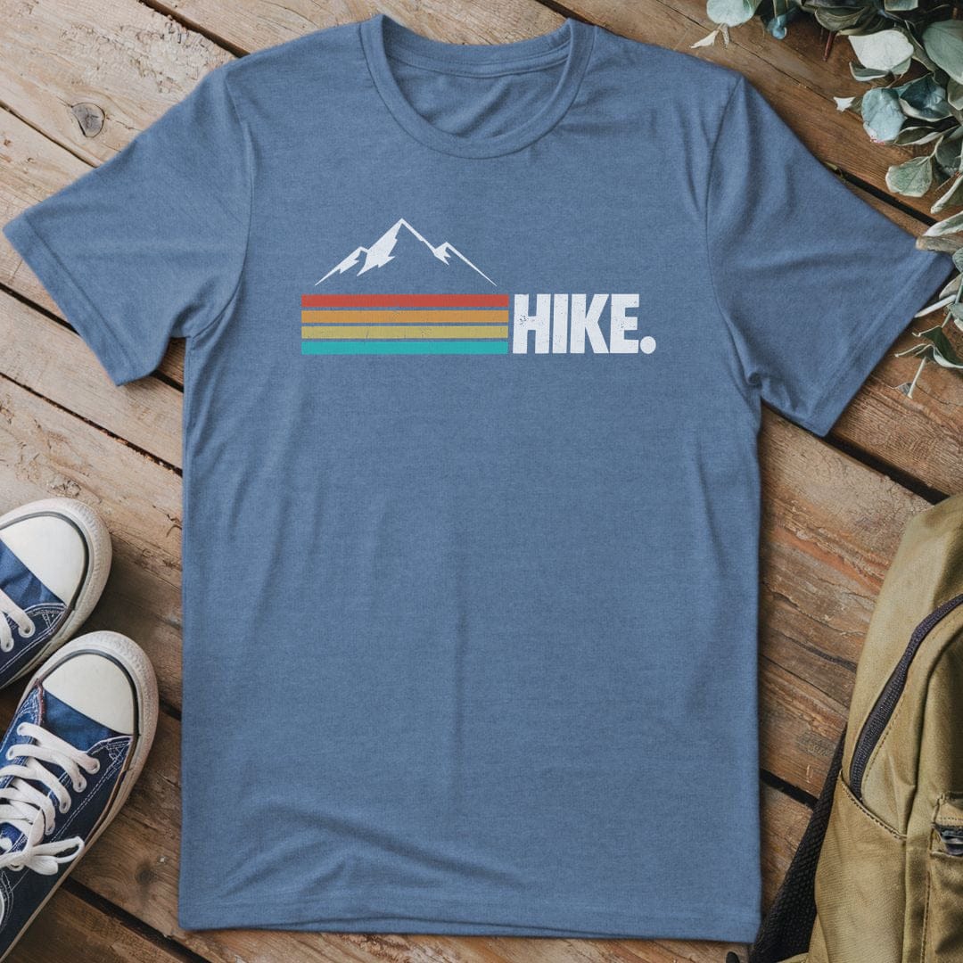 T-Shirt Heather Indigo / S Retro Mountain Hike T-Shirt