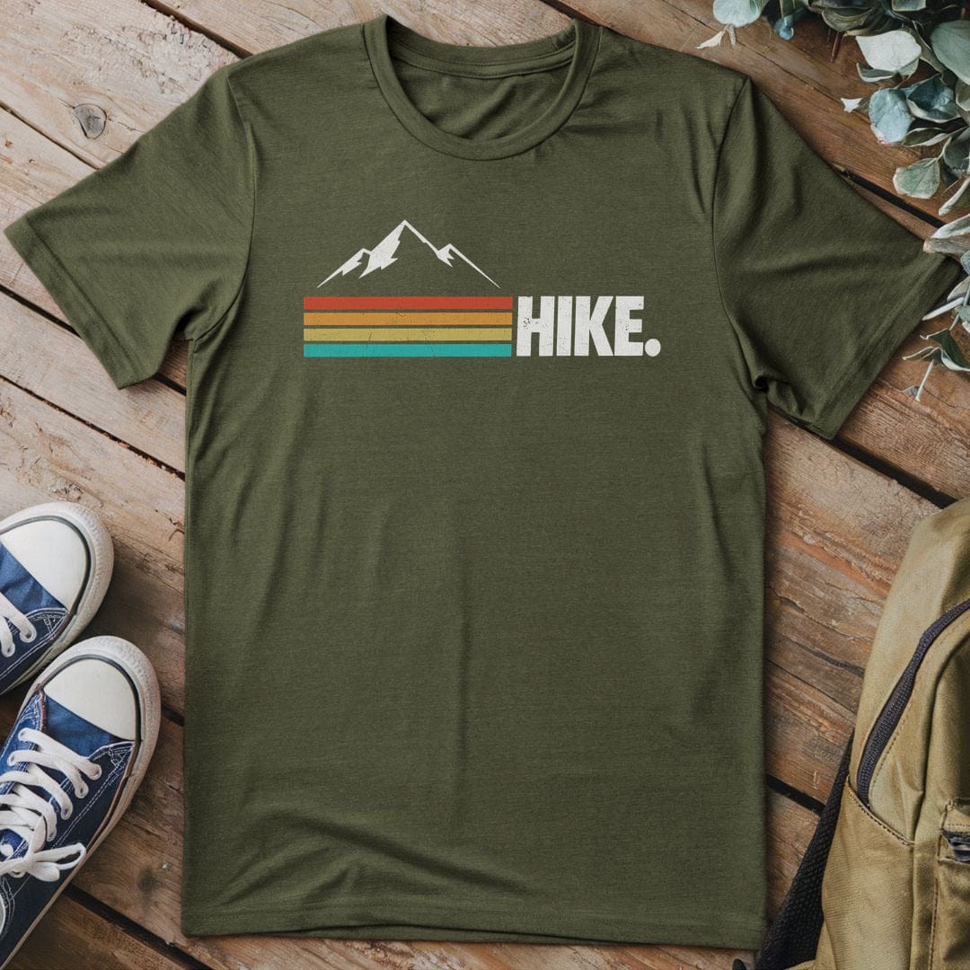 T-Shirt Military Green / S Retro Mountain Hike T-Shirt