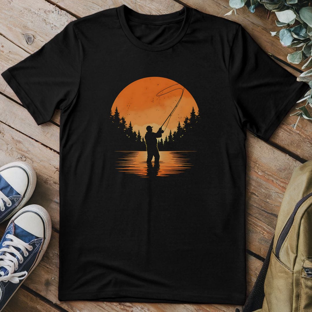 T-Shirt Black / S Twilight Cast Fishing T-Shirt