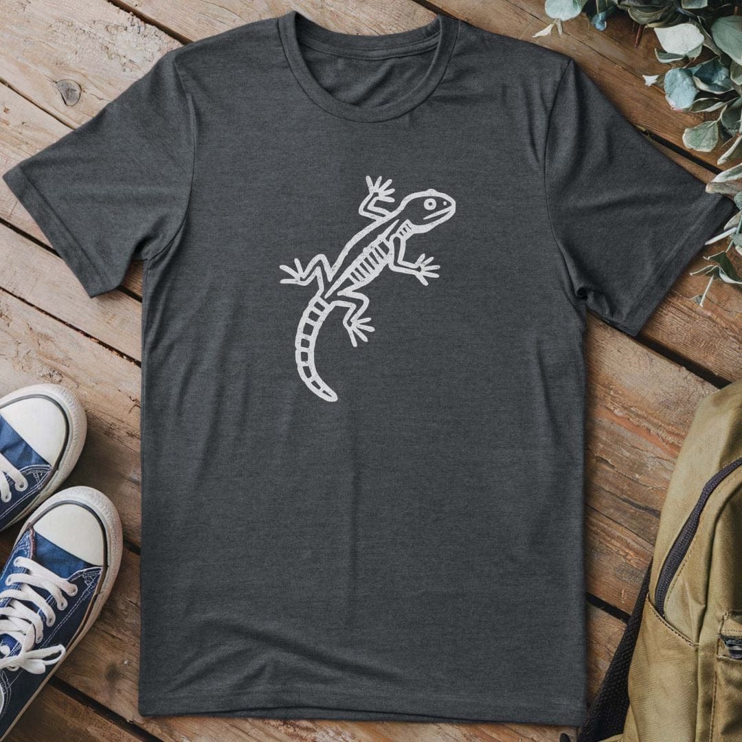 T-Shirt Dark Heather / S Lizard Petroglyph T-Shirt
