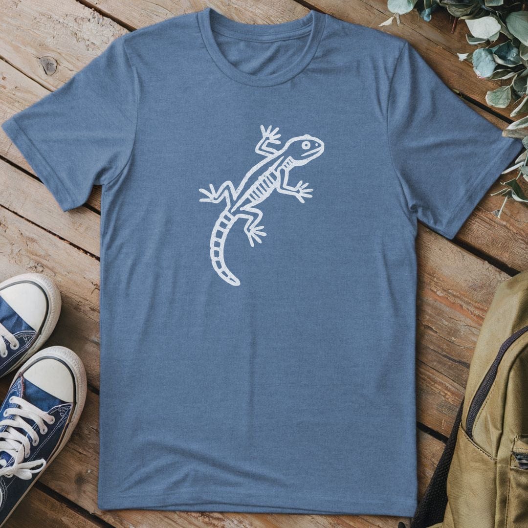 T-Shirt Heather Indigo / S Lizard Petroglyph T-Shirt