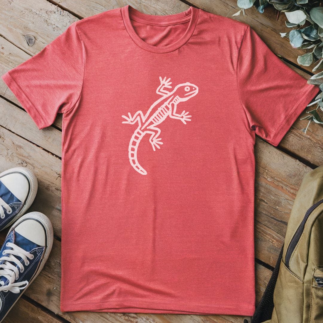 T-Shirt Heather Red / S Lizard Petroglyph T-Shirt