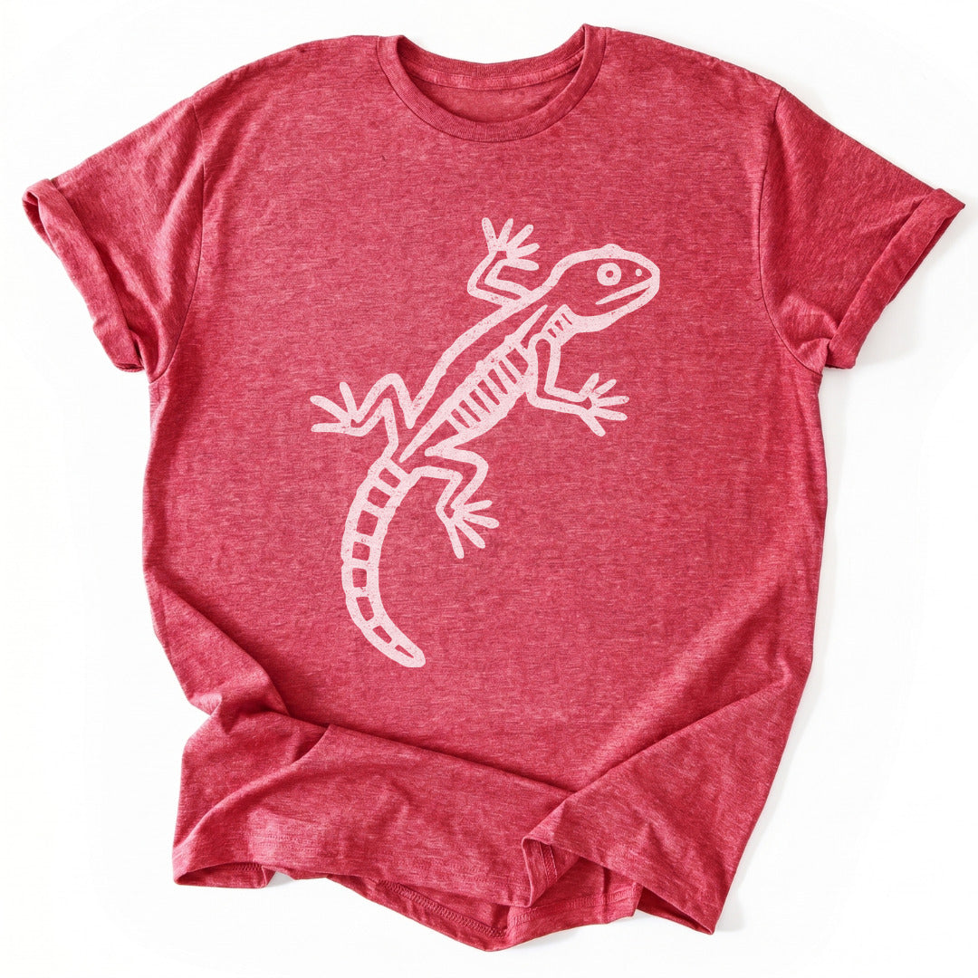T-Shirt Heather Red / S Lizard Petroglyph T-Shirt