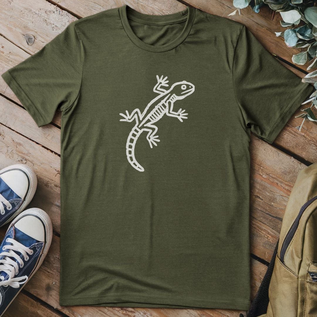 T-Shirt Military Green / S Lizard Petroglyph T-Shirt