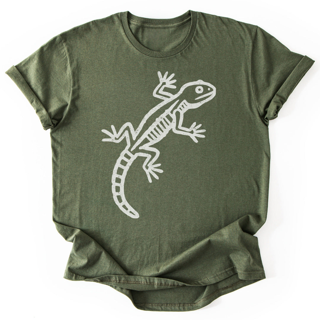 T-Shirt Military Green / S Lizard Petroglyph T-Shirt