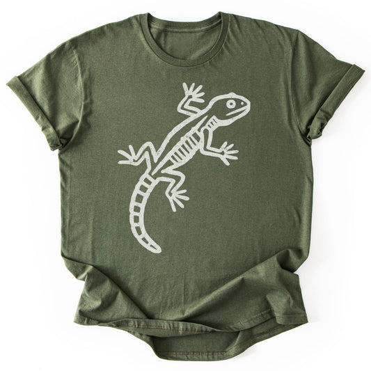 T-Shirt Military Green / S Lizard Petroglyph T-Shirt