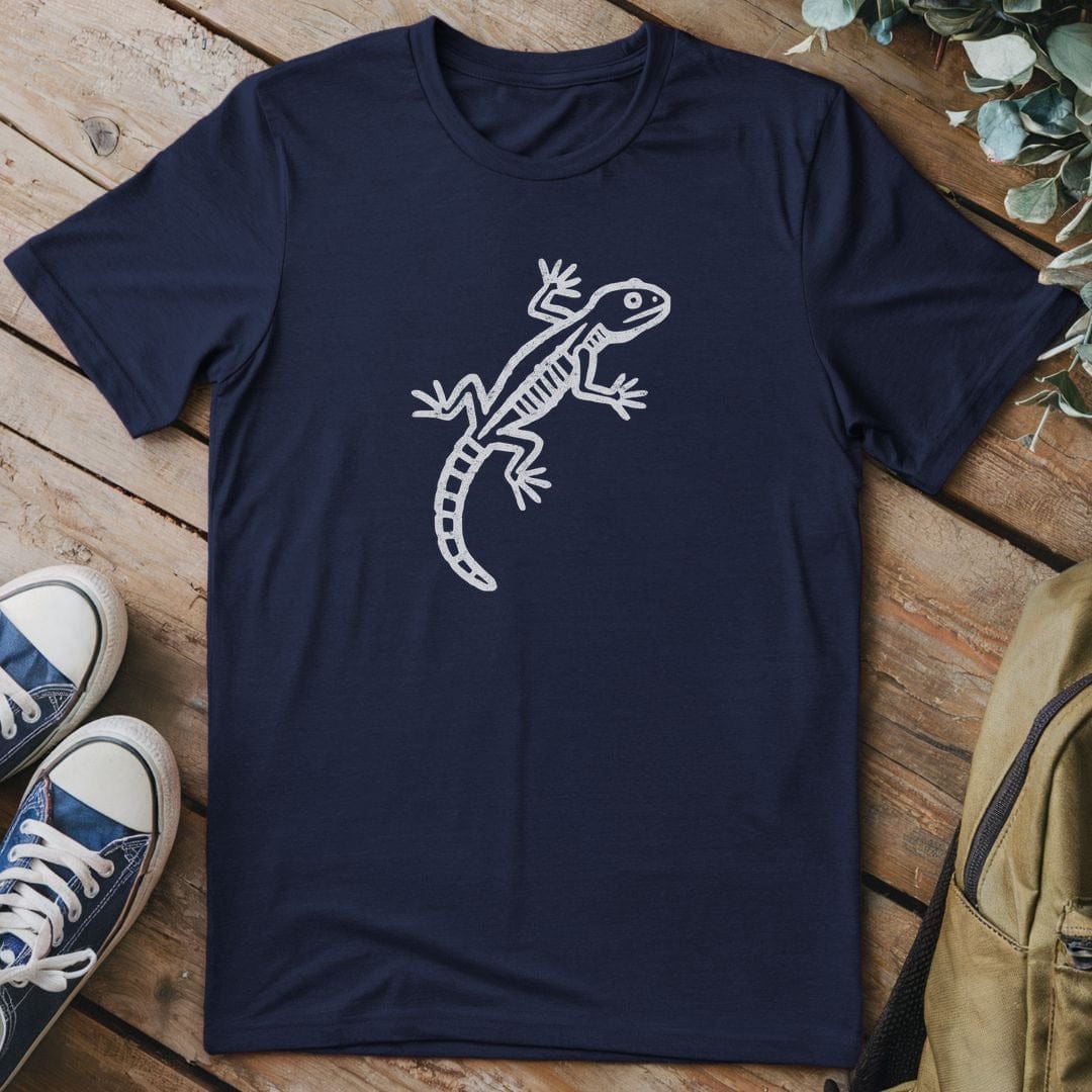 T-Shirt Navy / S Lizard Petroglyph T-Shirt