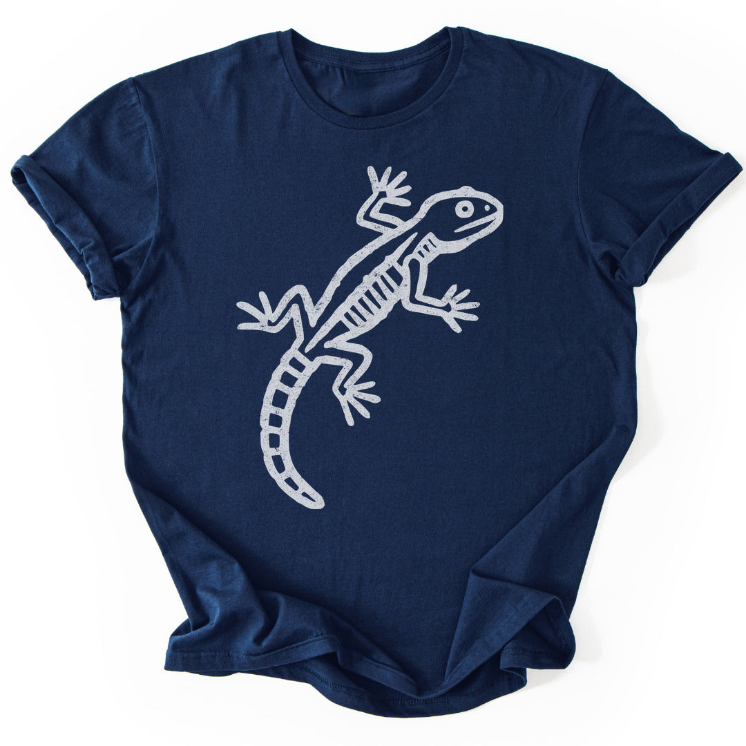 T-Shirt Navy / S Lizard Petroglyph T-Shirt