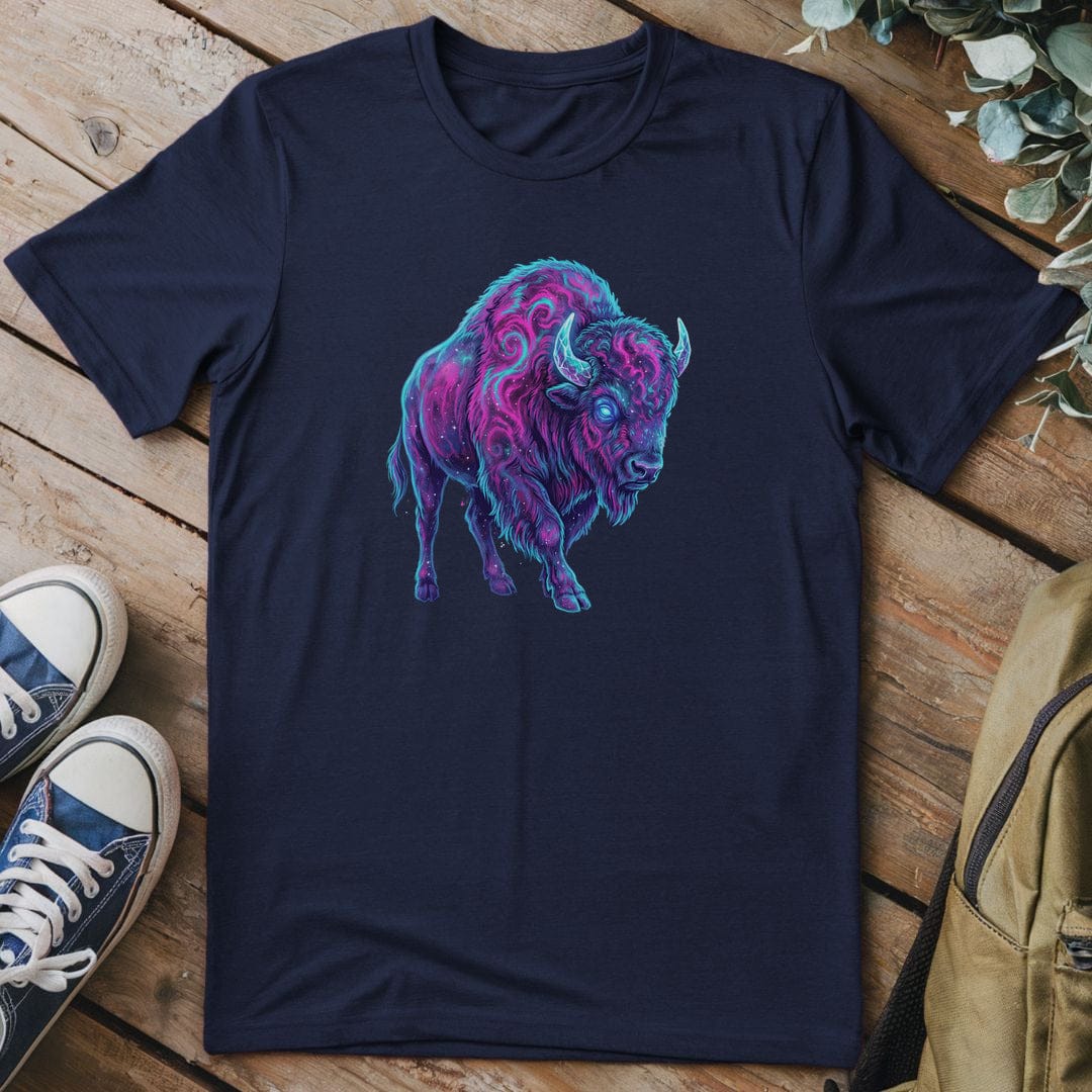 T-Shirt Navy / S Cosmic Bison Dream T-Shirt
