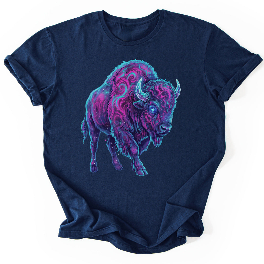 T-Shirt Navy / S Cosmic Bison Dream T-Shirt