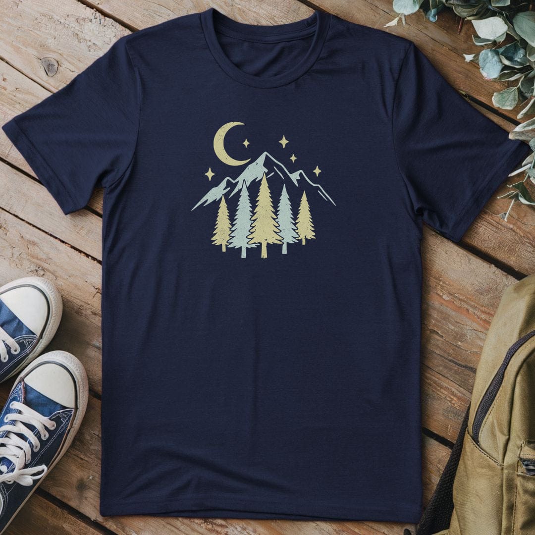 T-Shirt Navy / S Moonlit Mountain Dreams T-Shirt