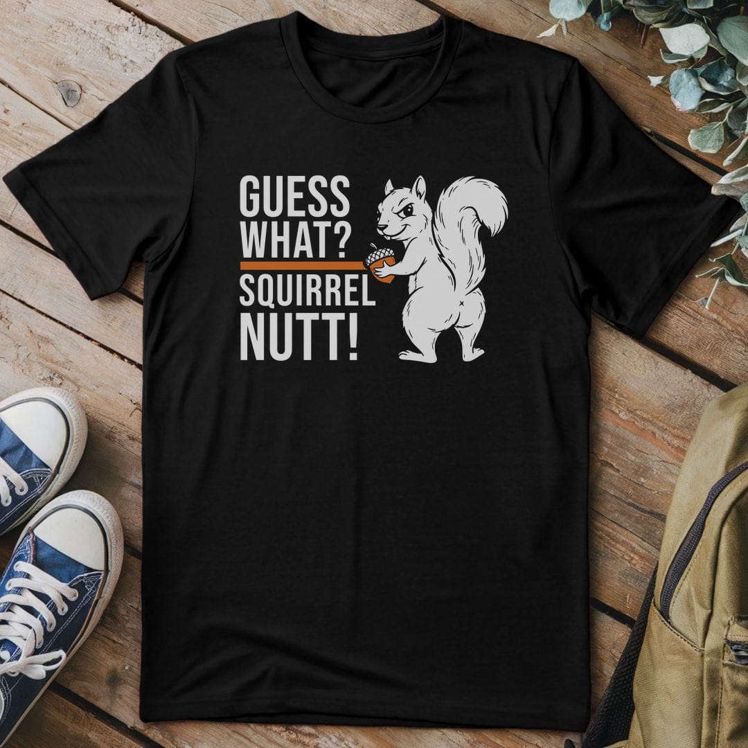 T-Shirt Black / S Squirrel Nutty Humor T-Shirt