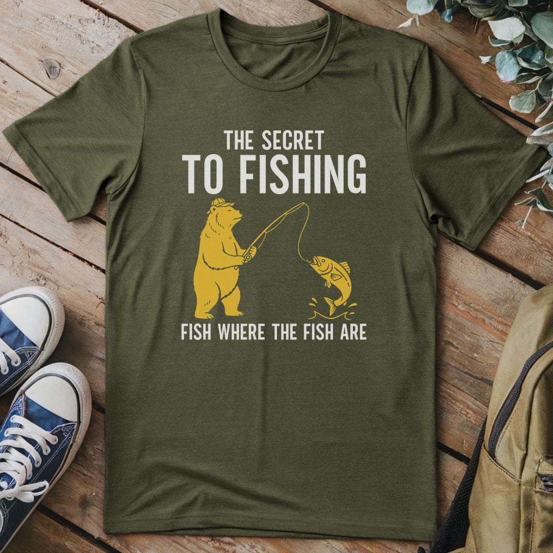 T-Shirt Military Green / S Fishing Wisdom T-Shirt