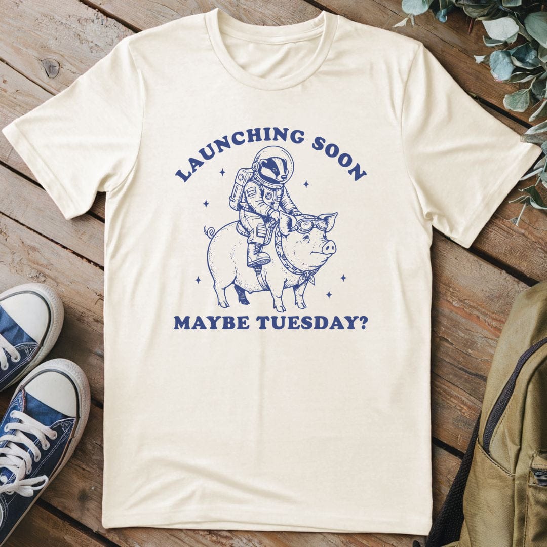 T-Shirt Natural / S Space Pig Express T-Shirt