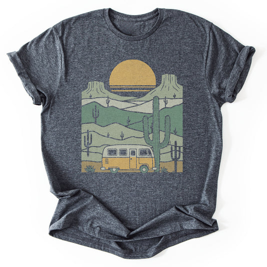 T-Shirt Dark Heather / S Desert Dreaming Road Trip T-Shirt