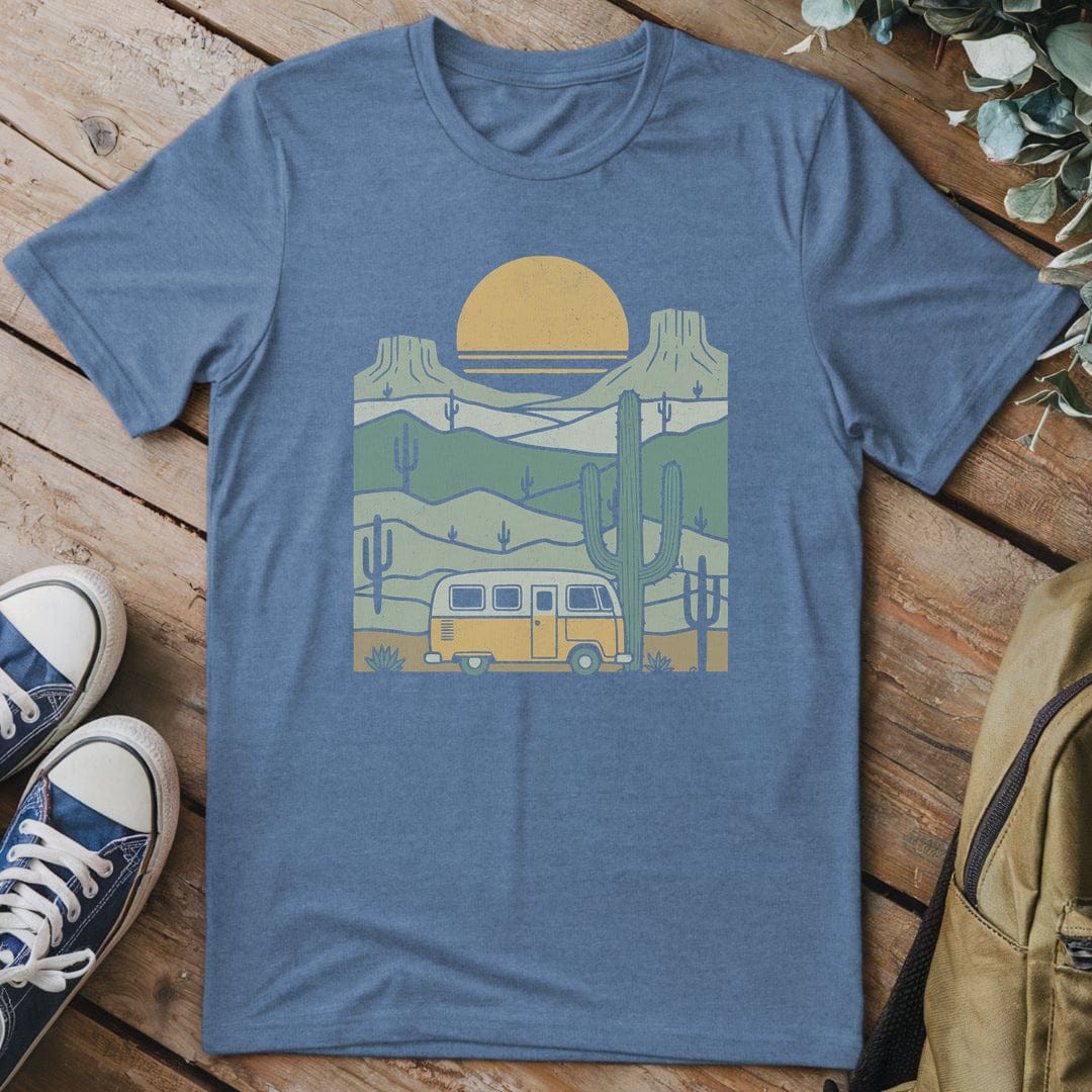 T-Shirt Heather Indigo / S Desert Dreaming Road Trip T-Shirt