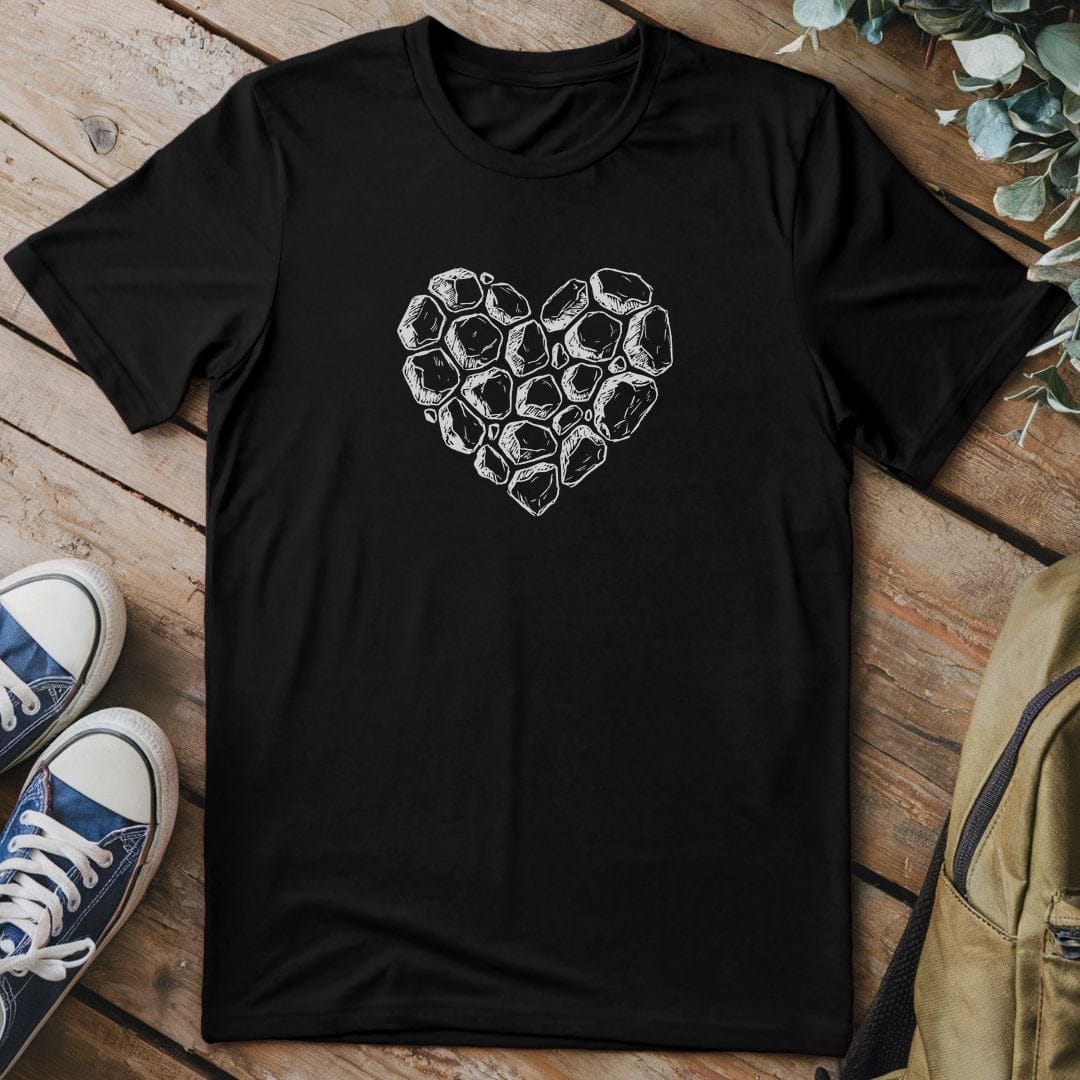 T-Shirt Black / S Stone Heart Connection T-Shirt