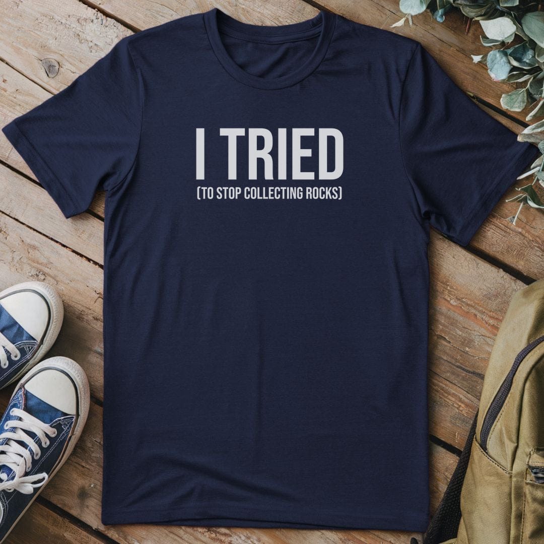 T-Shirt Navy / S I Tried To Stop T-Shirt