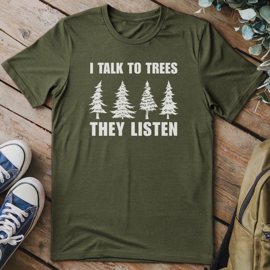 T-Shirt Military Green / S Whispering Pines T-Shirt