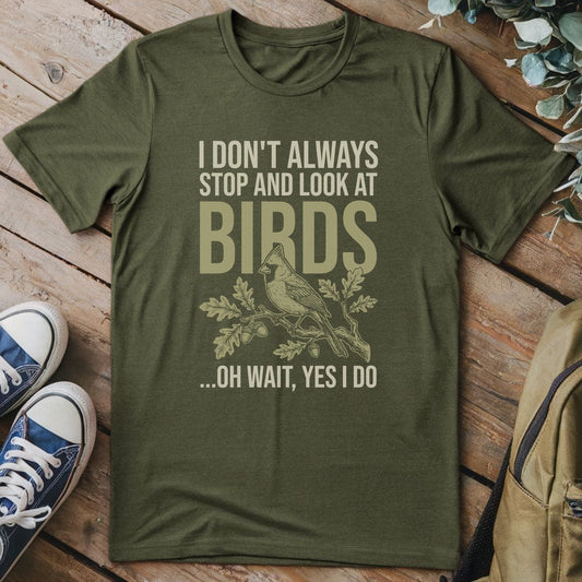 T-Shirt Military Green / S Stop for Birds T-Shirt