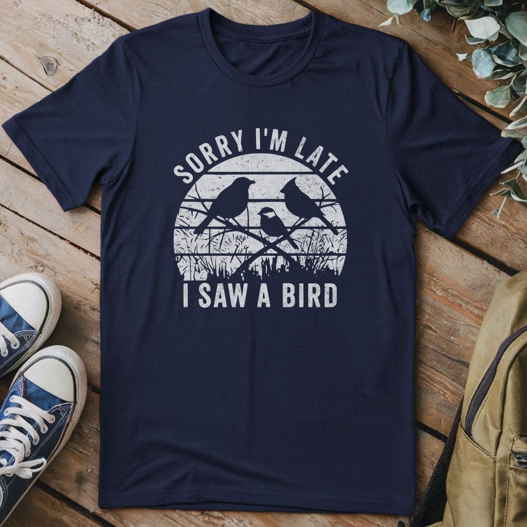 T-Shirt Navy / S Sorry I Saw A Bird T-Shirt