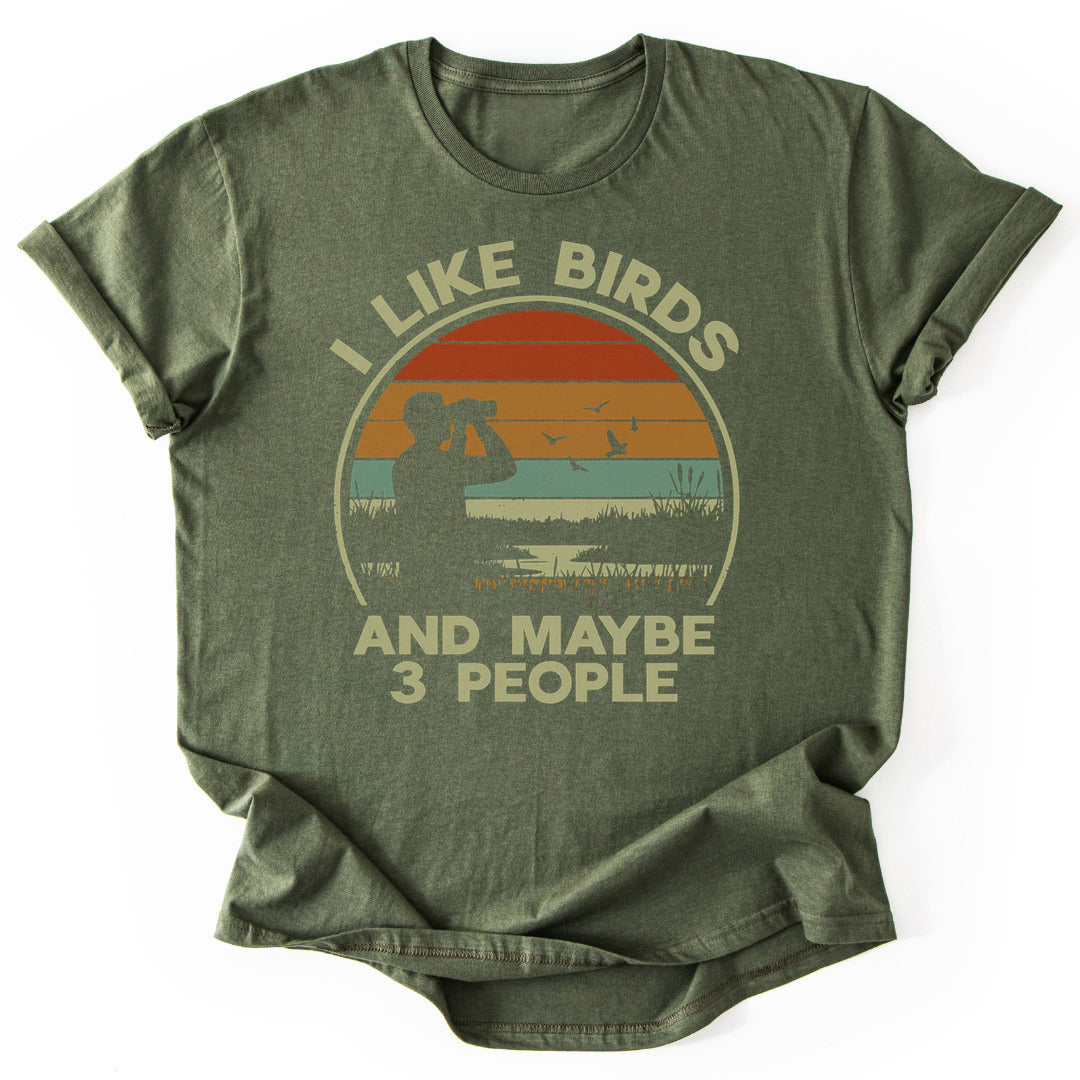 T-Shirt Military Green / S Bird Lover T-Shirt