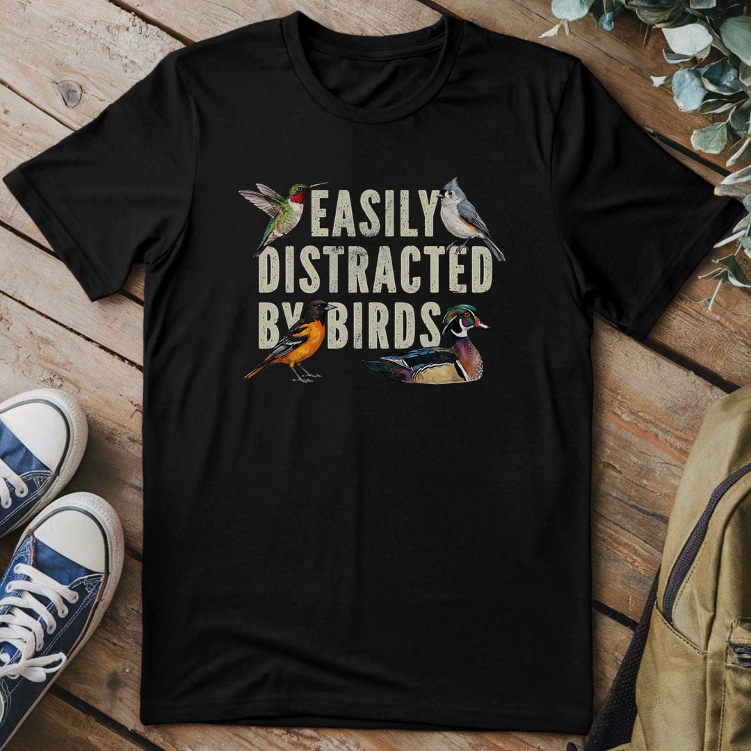 T-Shirt Black / S Feathered Fascination T-Shirt