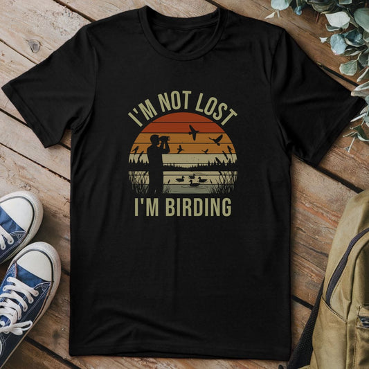 T-Shirt Black / S Not Lost Just Birding T-Shirt