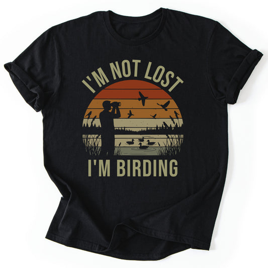 T-Shirt Black / S Not Lost Just Birding T-Shirt