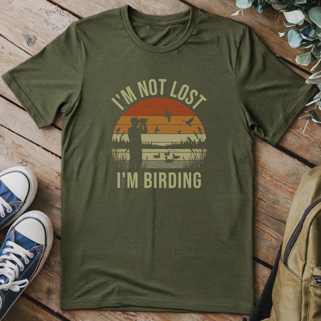T-Shirt Military Green / S Not Lost Just Birding T-Shirt