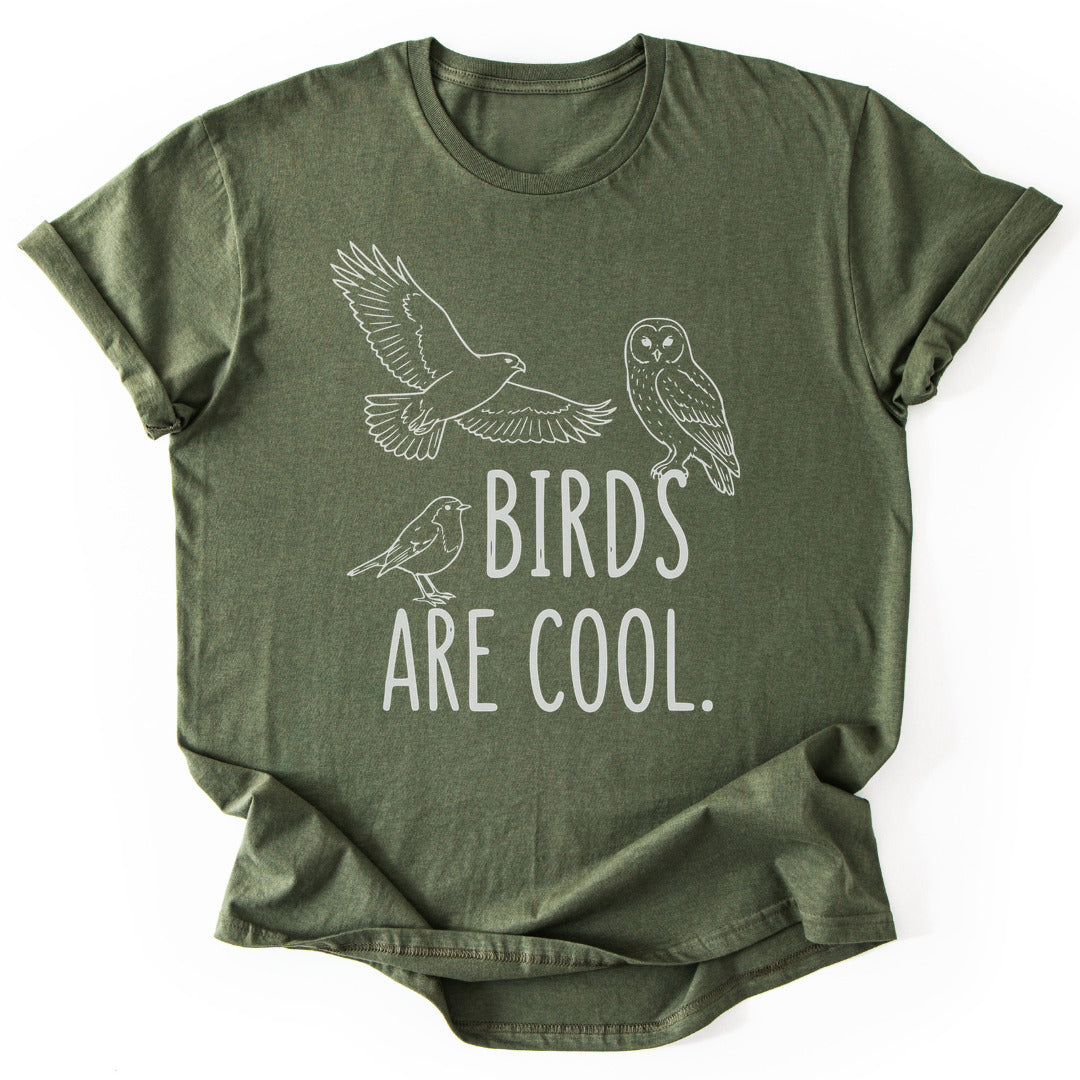 T-Shirt Military Green / S Birds Are Cool T-Shirt