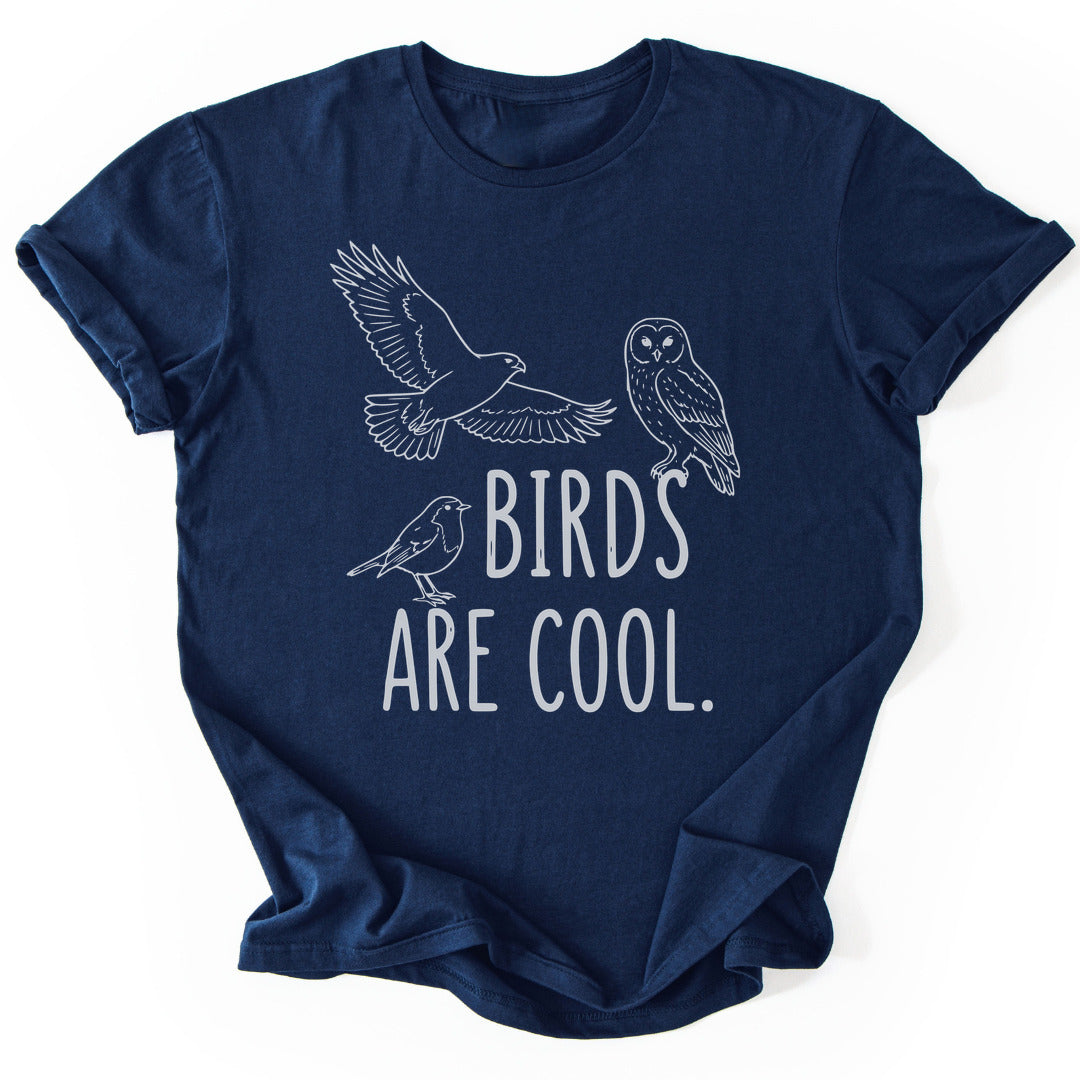 T-Shirt Navy / S Birds Are Cool T-Shirt
