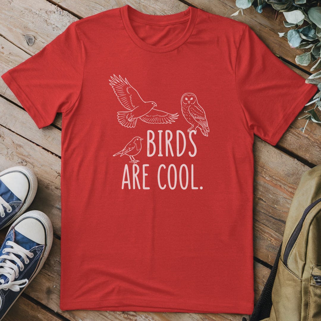 T-Shirt Red / S Birds Are Cool T-Shirt