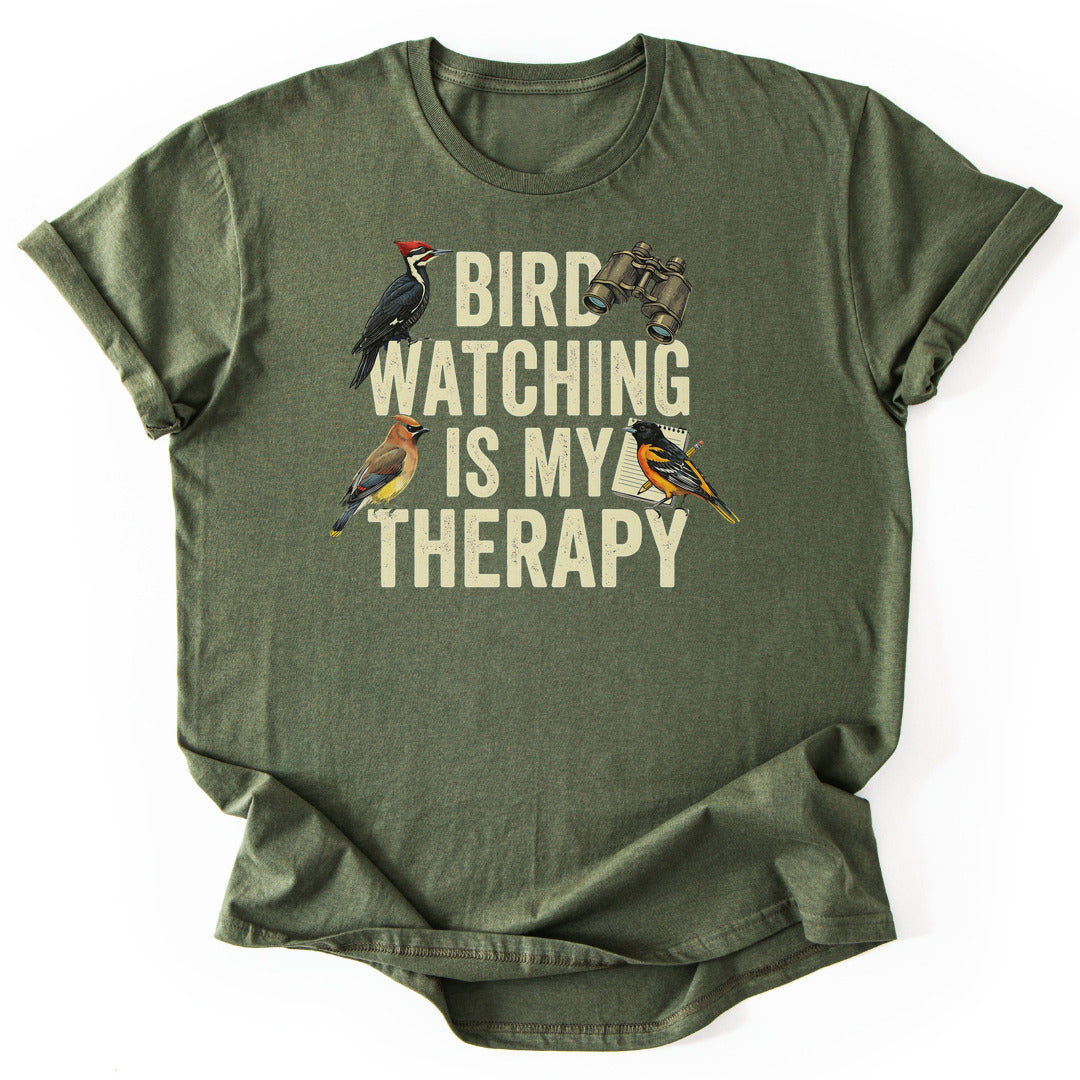 T-Shirt Military Green / S Bird Watching Therapy T-Shirt