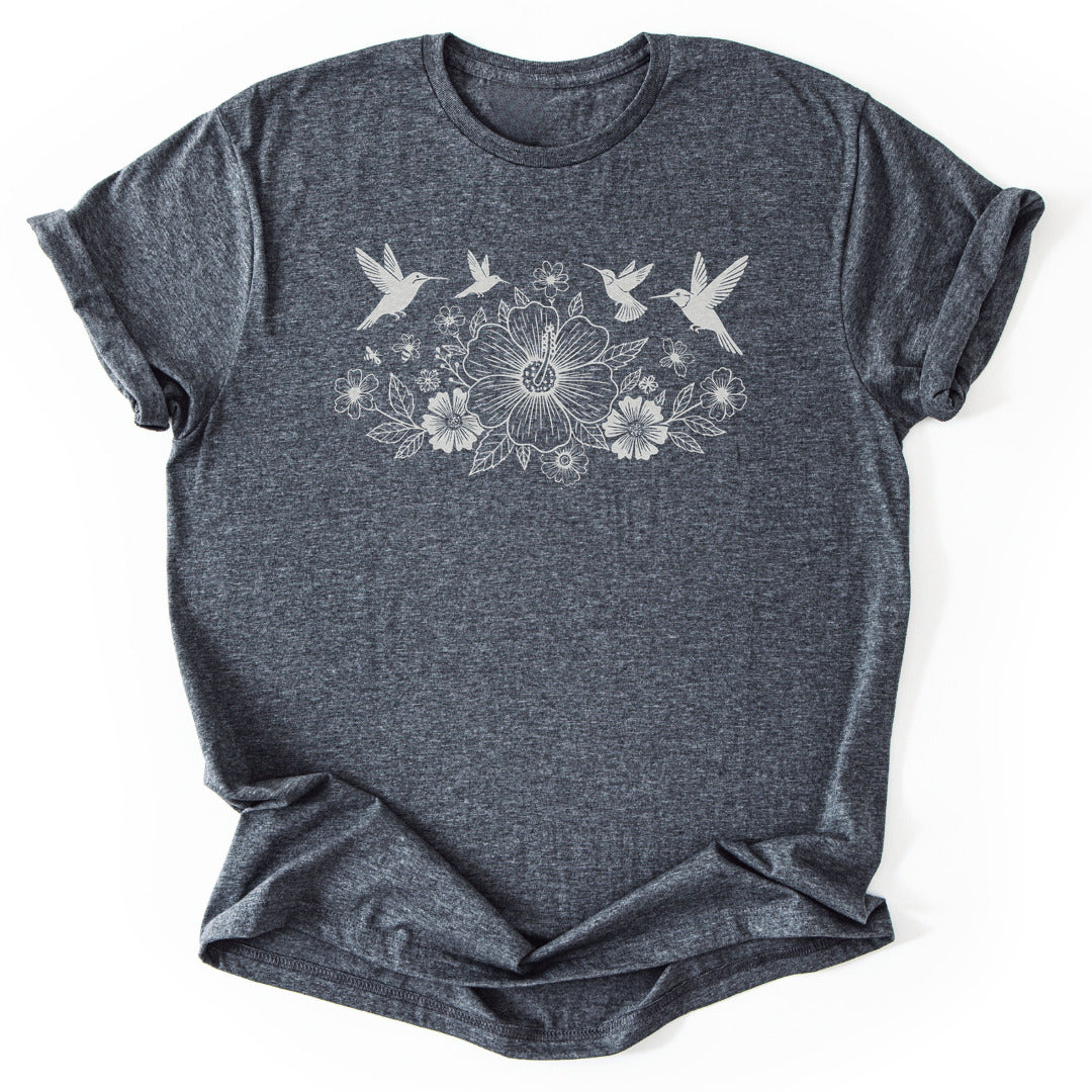 T-Shirt Dark Heather / S Blossom Symphony T-Shirt