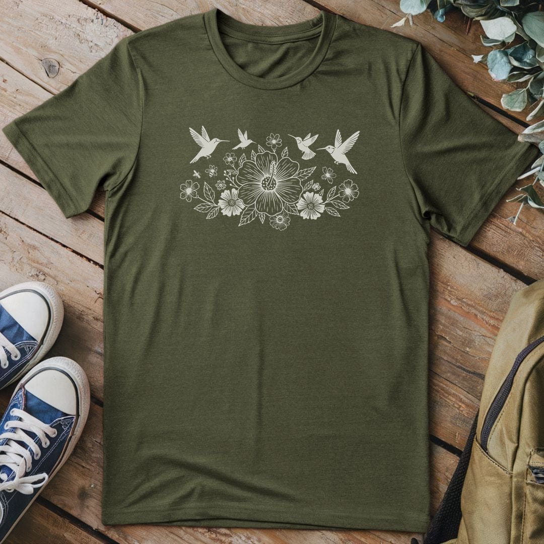 T-Shirt Military Green / S Blossom Symphony T-Shirt