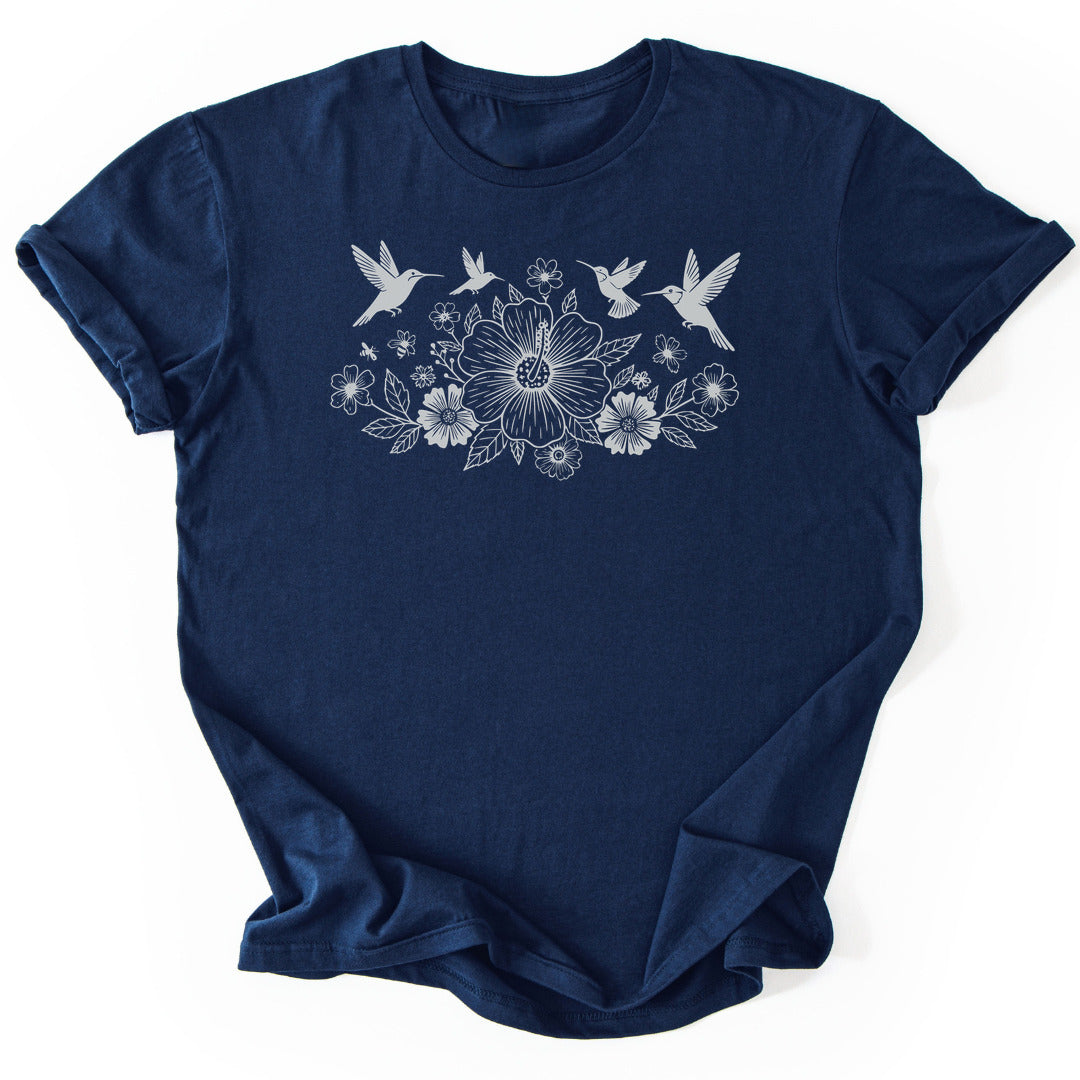 T-Shirt Navy / S Blossom Symphony T-Shirt