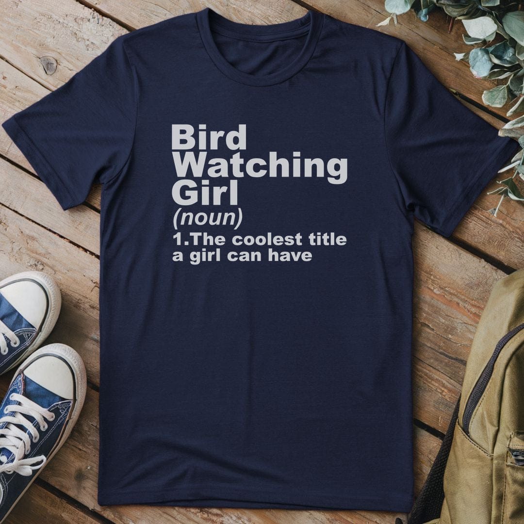T-Shirt Navy / S Bird Watching Girl