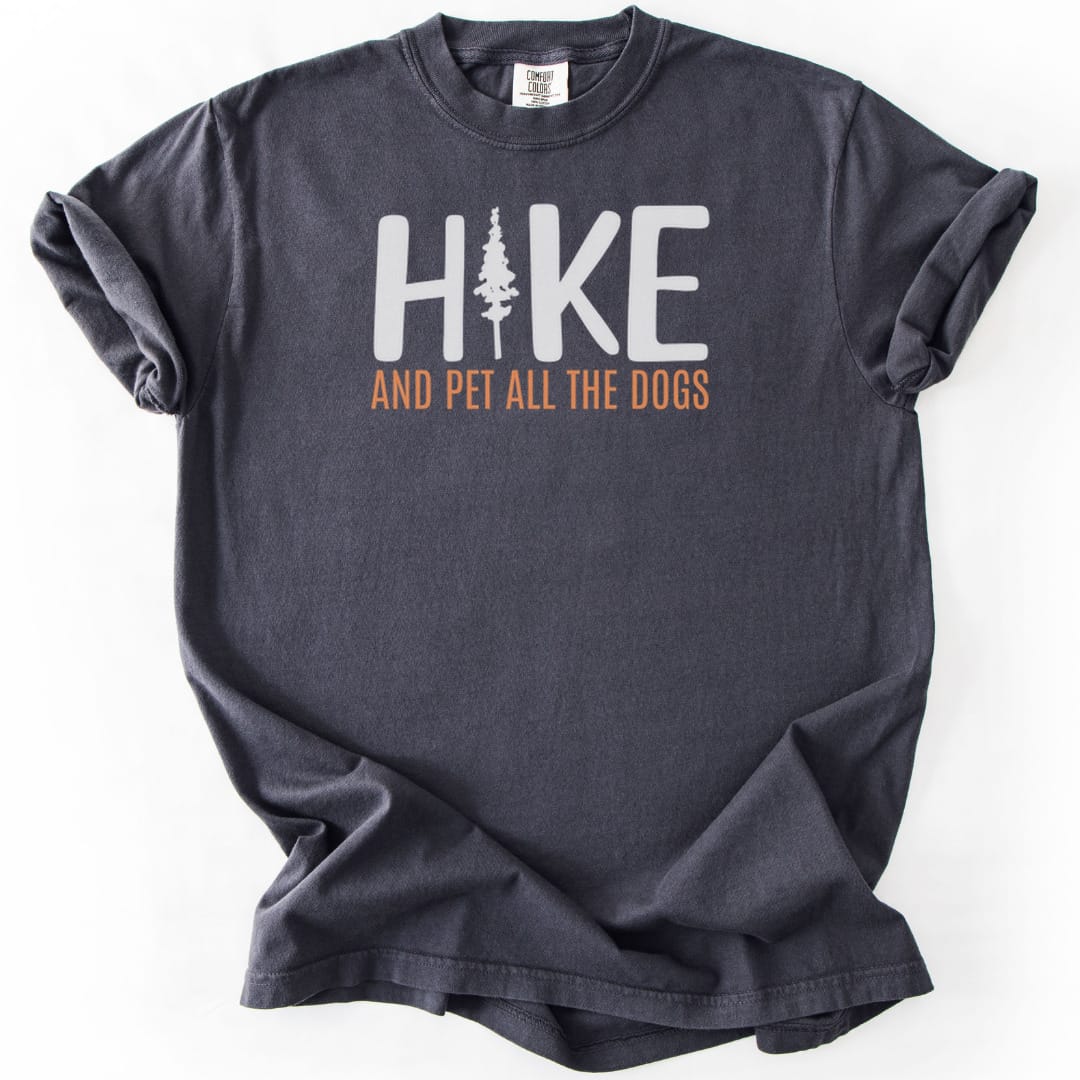 T-Shirt Graphite / S Hike And Pet All The Dogs Premium