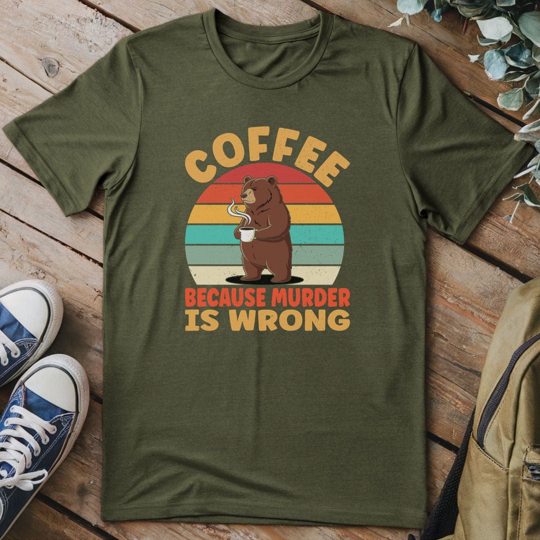 T-Shirt Military Green / S Bear Brew Humor