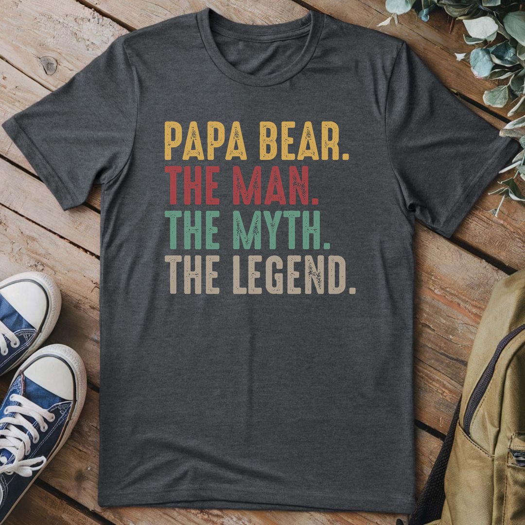 T-Shirt Dark Heather / S Papa Bear Chronicles