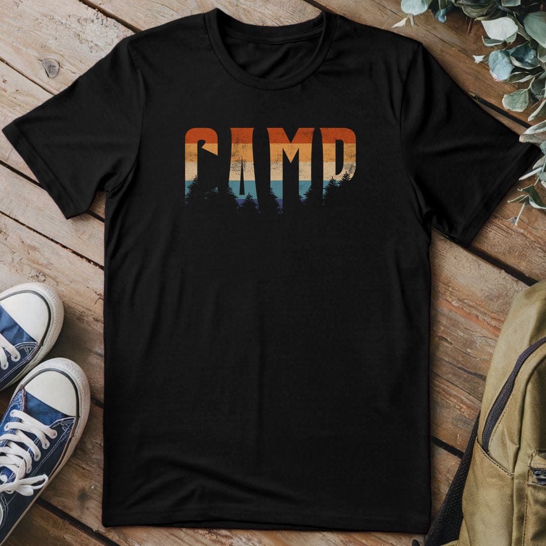 T-Shirt Black / S Sunset Campfire Escape