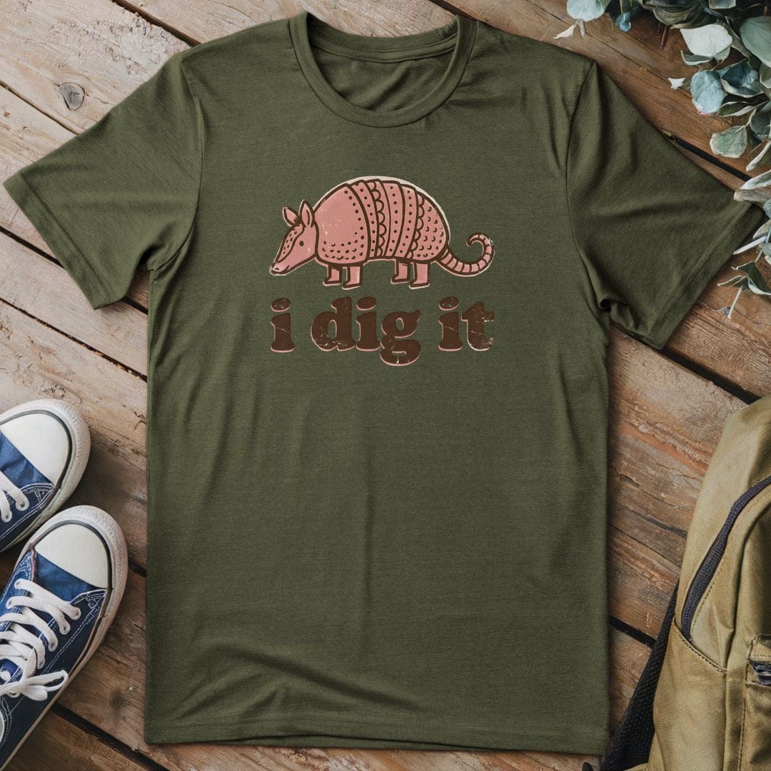 T-Shirt Military Green / S Armadillo Groove