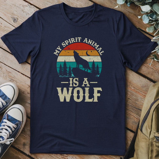T-Shirt Navy / S Spirit Animal Wolf