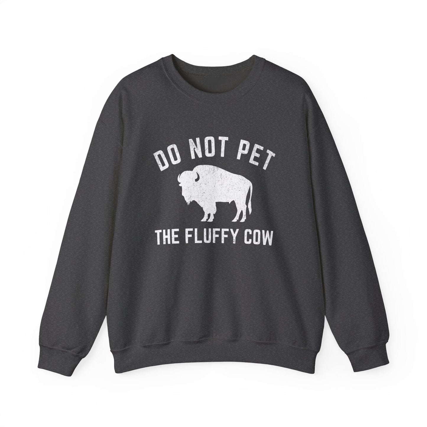 Sweatshirt Dark Heather / S Fluffy Cow Sweatshirt