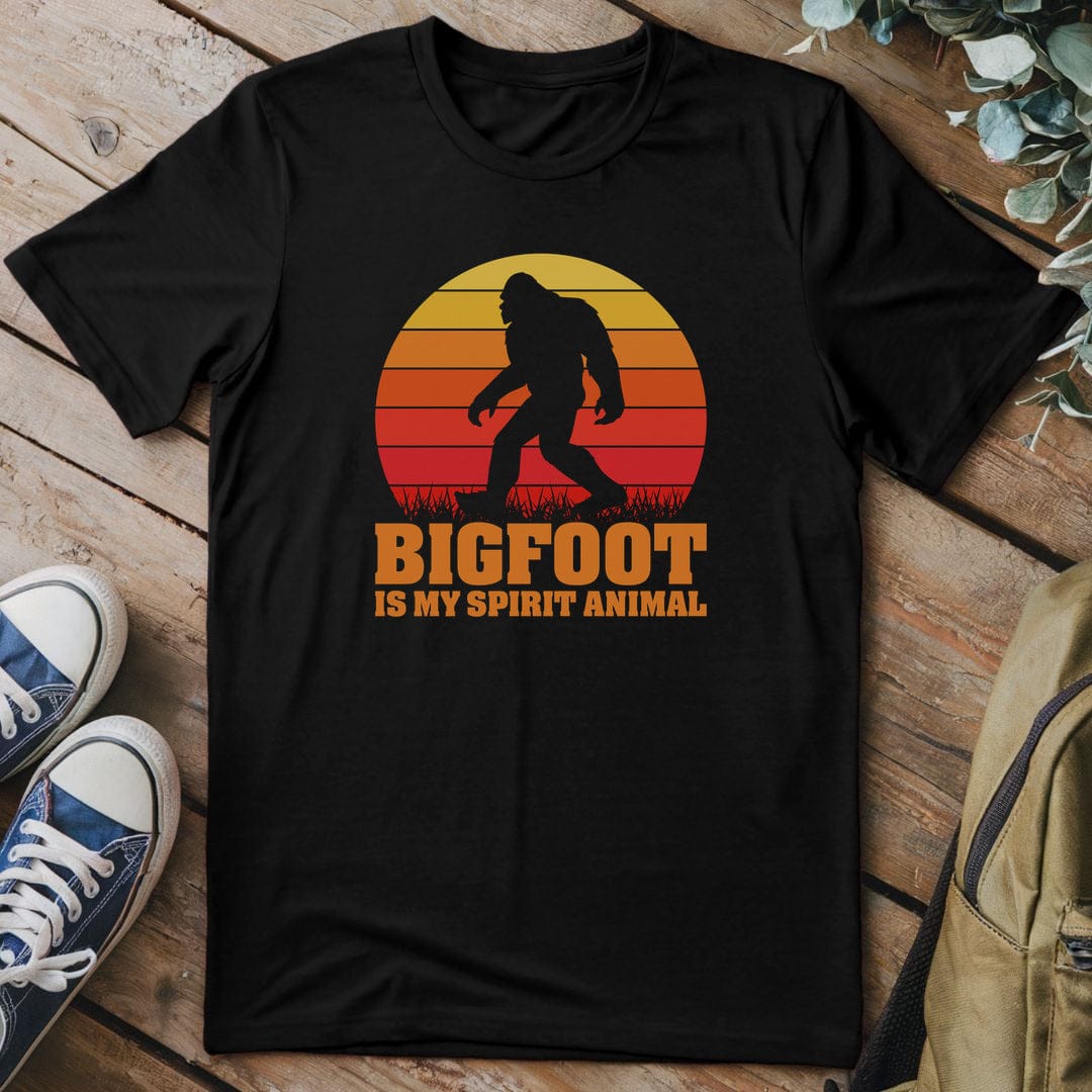 T-Shirt Black / S Spirit Animal Bigfoot