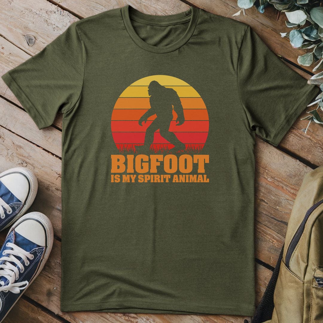 T-Shirt Military Green / S Spirit Animal Bigfoot