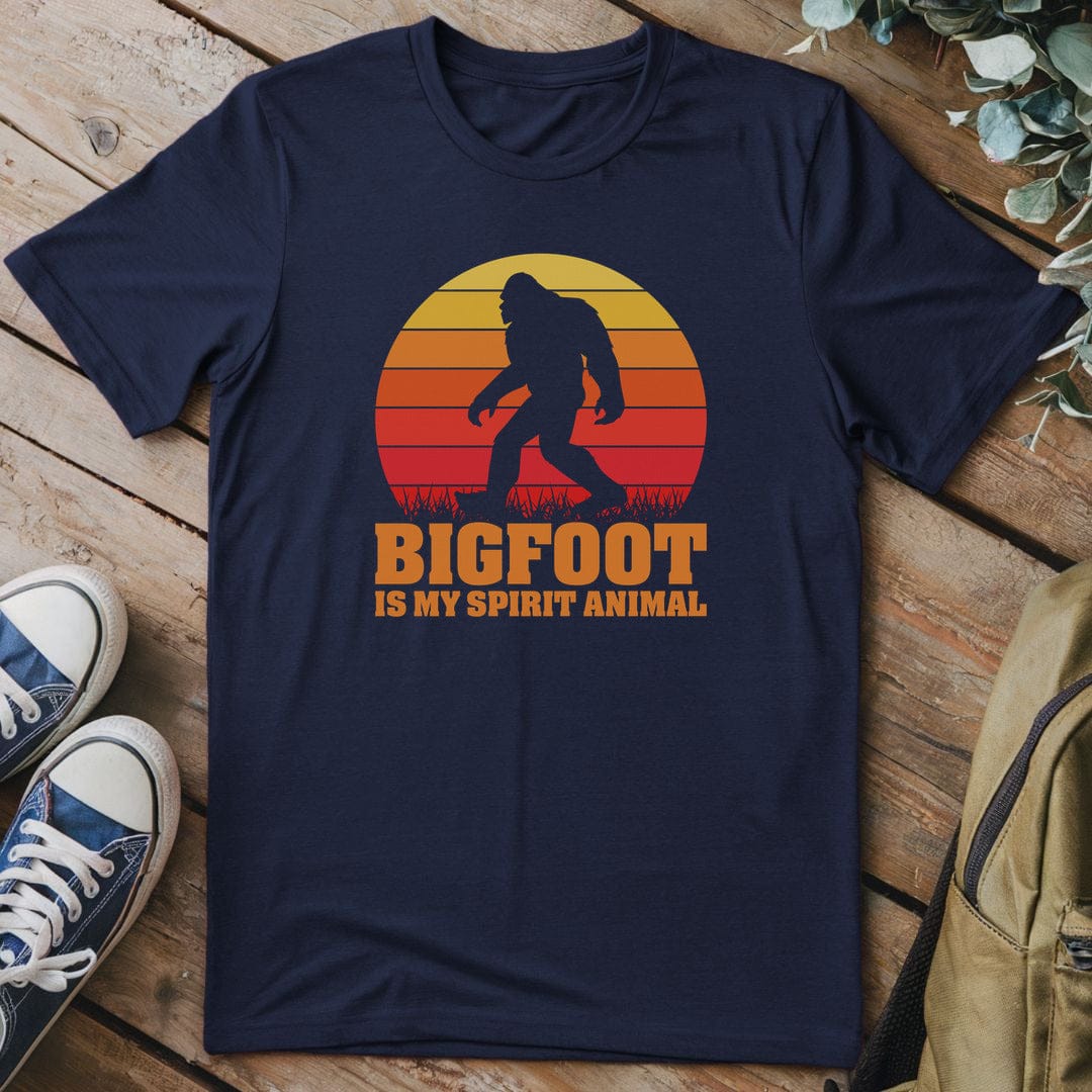 T-Shirt Navy / S Spirit Animal Bigfoot