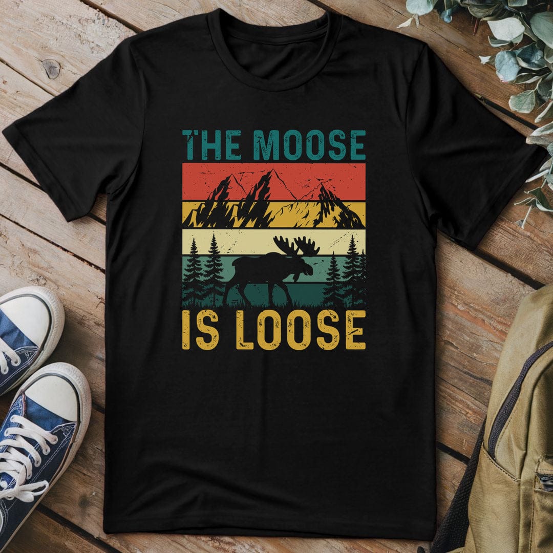 T-Shirt Black / S Moose Mountain Mischief